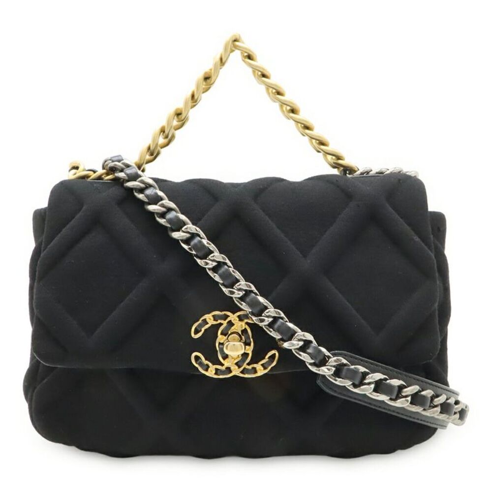 Chanel 19 Matelassé Chain Bag Cotton Jersey